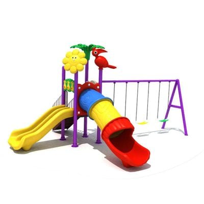 MYTS Mega Pino wavy slide and swings